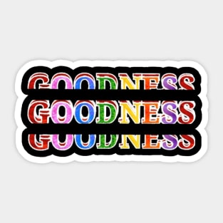 goodness text art design Sticker